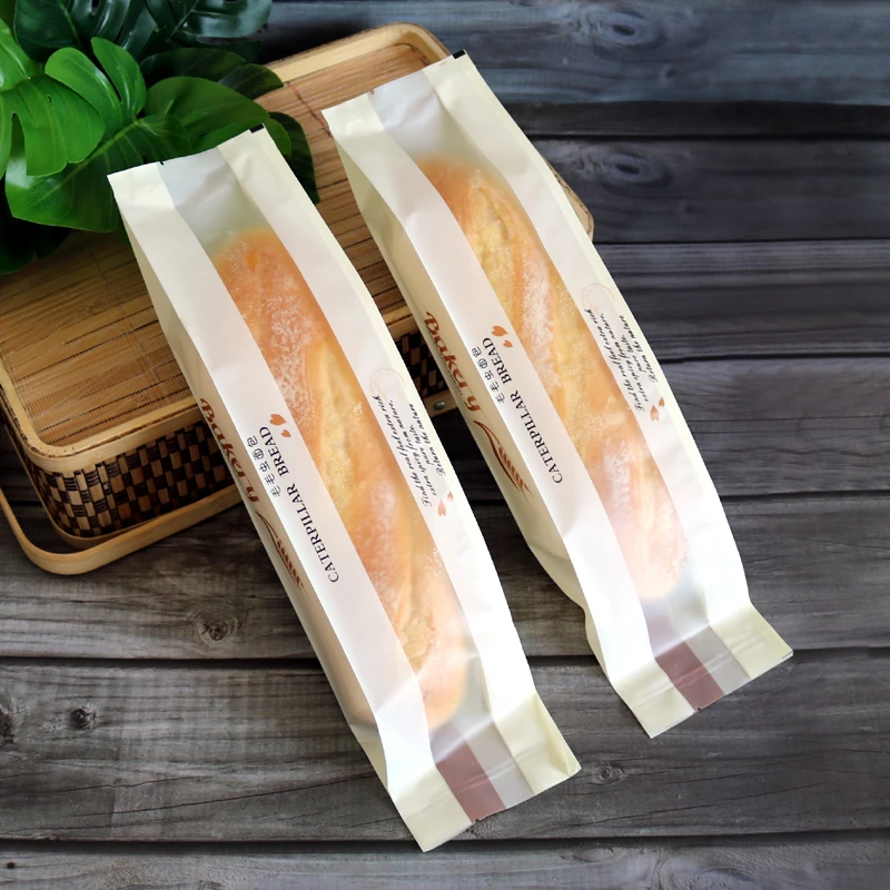 Oil Resistant Kraft Paper Bread Bags 🥖 – 50Pcs with Transparent Window for Baguette Bak... - SKU PLBB1246 - UGI Packa...