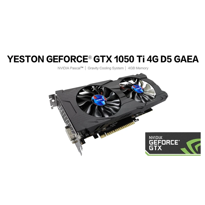 Yeston GTX1050Ti 4G D5 GE ie карта 1290 1392 МГц/7000 МГц 4 Гб 128 бит GDDR5 видео карта|Графические карты|