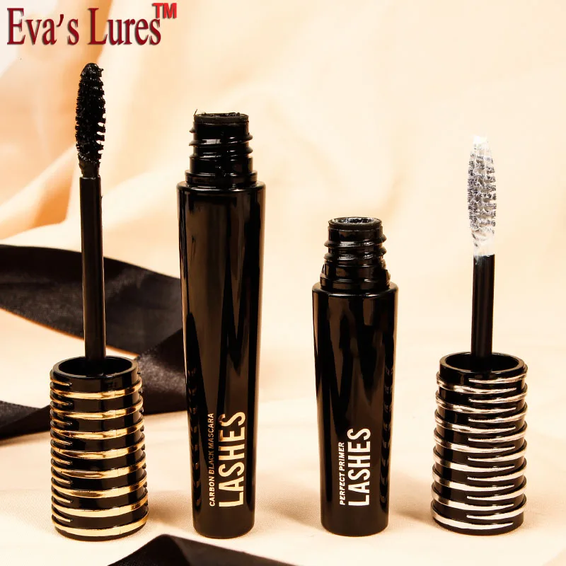 2 шт./компл. тушь для ресниц Макияж глаз Комбинации черного цвета + белые ворсинки