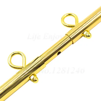 Golden Stainless Steel Adjustable Spreader Bar Set Sex Toy Couple Adult Games Bondage Restraints Slave Sex Swing Handcuffs Ankle 6