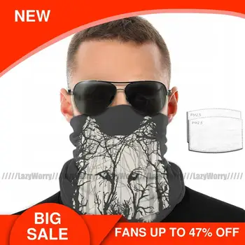 

Scary Werewolf Mouth Face Mask Little Red Woods Run Facial Mask with 2 Filters Polyester for Adult Mask