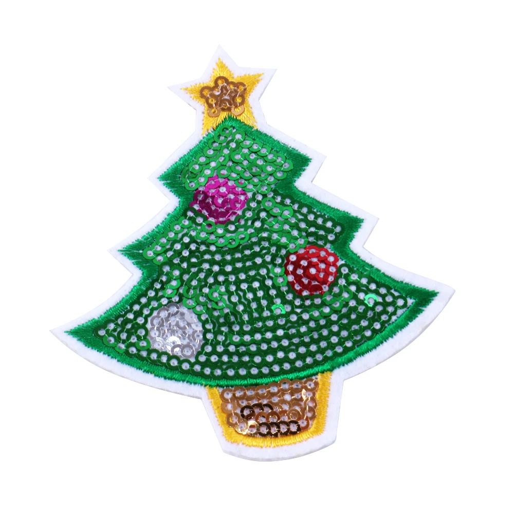 Merry Рождественская елка Снеговик вышивка патч, DIY пошивное ремесло для одежды шляпа Сумка Обувь материалы для ручных поделок, 5Yc4926
