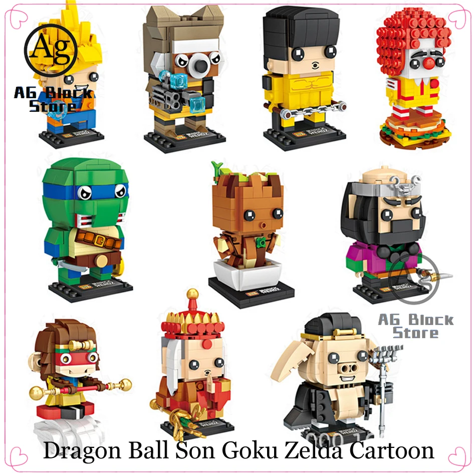 

inCompatible Legoed Dragon Ball Ninjaed Dragon Building Block Son Goku Zelda Cartoon Movie Action Figures Brick Micro Toy
