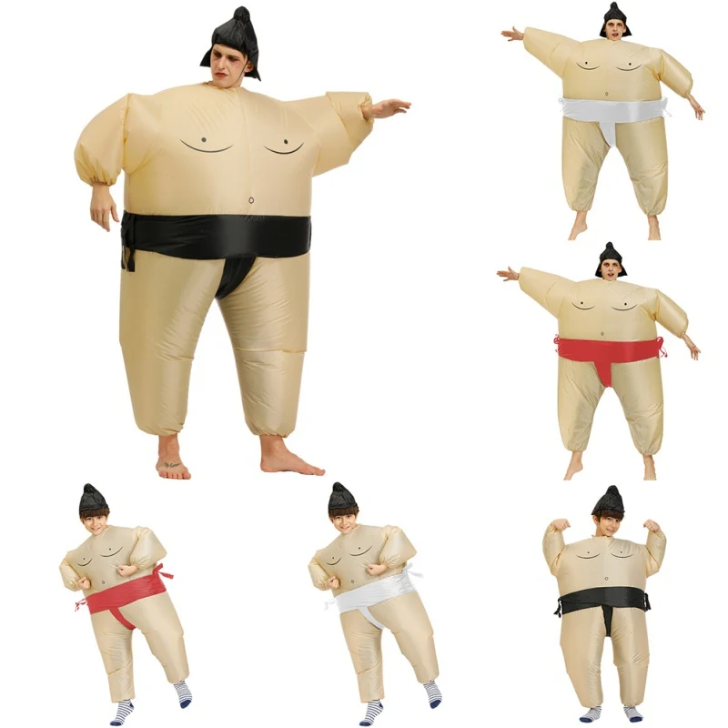 

Sumo Inflatable Costume Cosplay Jumpsuit Unisex Suitable For Adults And Children Party Carnival Christmas Halloween Cosplay