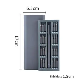 

48 in 1 Precision Screwdriver Set Batch Heads Metal Handle Aluminum Alloy Outer Box S2 Steel Multi-functional Bits Repair Tools