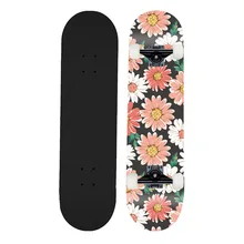 Double Kicktail Cruiser Skateboard Rocker Board Teenager Adult Maple 4Wheel Sidewalk Skating Street 24 Color Matte Surface Board