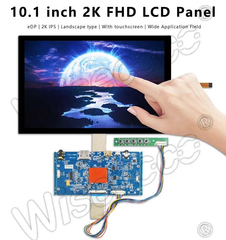 10,1 дюймов 2560*1600 2K ips панель ЖК-экрана с сенсорным HDMI Плата контроллера для DIY проекта 3d принтер VVX10T025J00