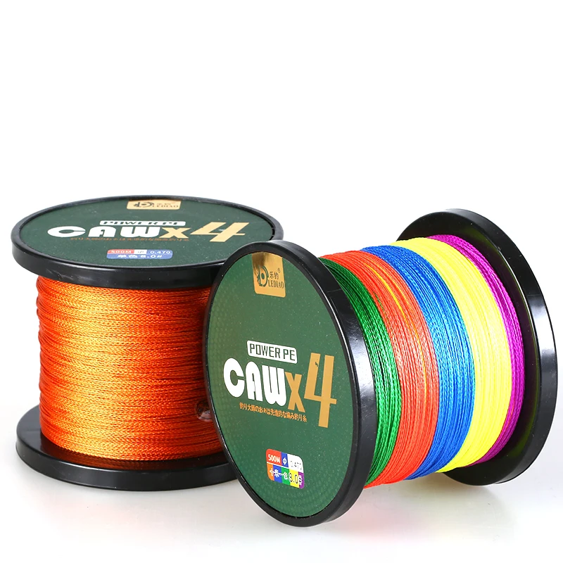500m PE Braided Multifilament Fishing Line 4 Strands Smooth Carp Line Tackle 