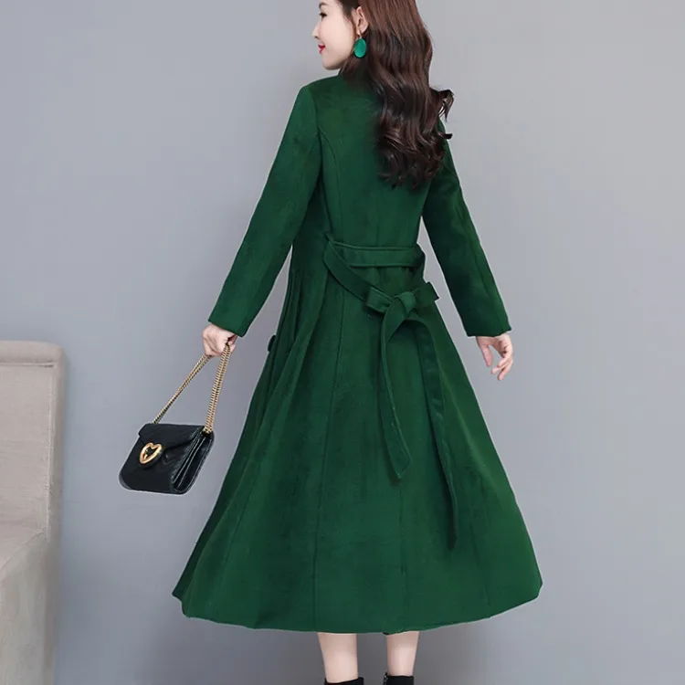 

2020 Winter Clothes Women's Clothes New Korean Style Anti-Aging Slimming Lapel below the Knee Woolen Coat Coat for Women