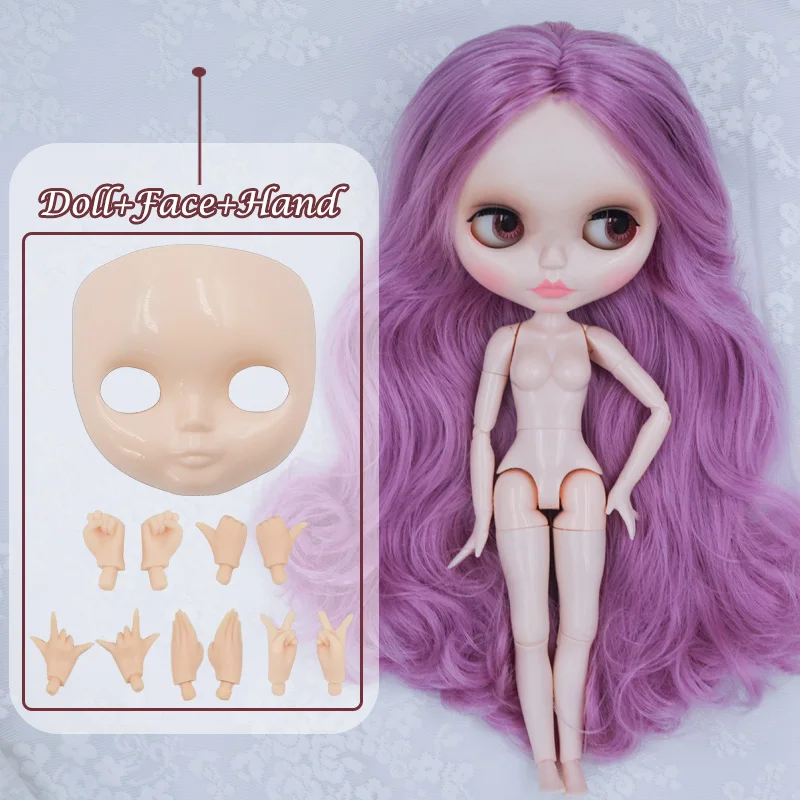 Neo Blyth кукла NBL Заказная блестящее лицо, 1/6 BJD шарнирная кукла Ob24 кукла Blyth для девочки, игрушки для детей YM04 - Цвет: FHYM23