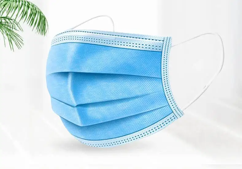 

Non-woven disposable Face Mask 3ply face mask disposable with tie-on BFE>99%