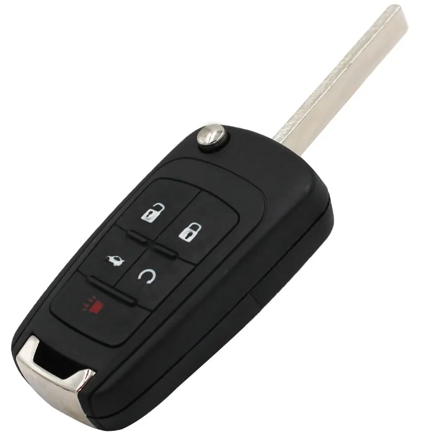 5 кнопочный чехол для замены откидной раскладной ключей Fob 4 + 1 кнопки Chevrolet Aveo Cruze с