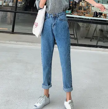 

womens clothing street style 2019 high waist jeans woman mom boyfriend jeans for women plus size denim Harem Pants streetwear