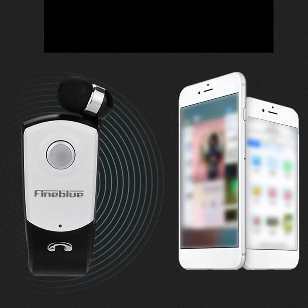 Fineblue F960 Mini Bluetooth Earphone Wireless In Ear Handsfree with Microphone Headset Calls Remind Vibration Wear Clip Driver