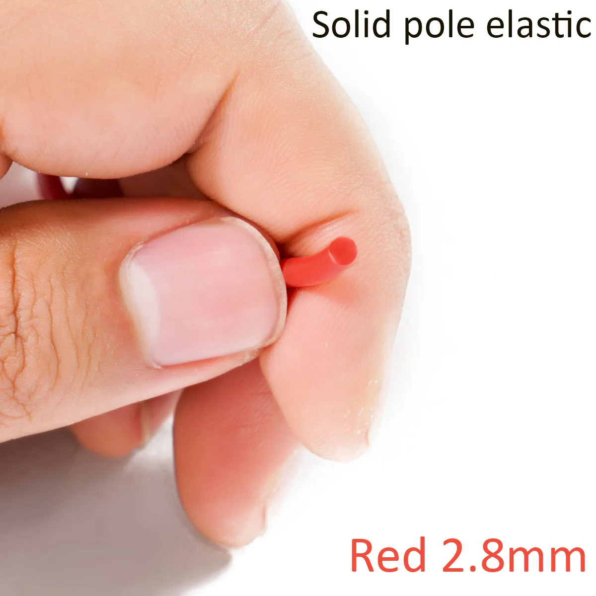 Cuerda de retención de tubo de látex, aparejos de pesca de núcleo sólido, elástico, rojo, diámetro de 2,8mm, 3m, 6m, 10m, 20 m, 50m, nuevo