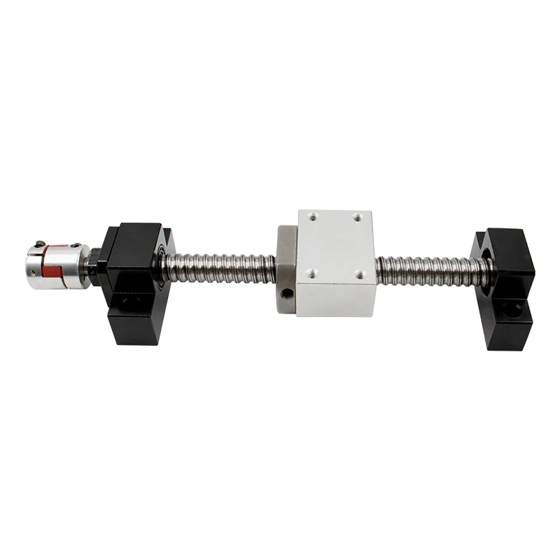 US $58.35 Eu Warehouse Ball Screw Kit SFU1605 SFU2005 SFU2505 Ball Screw End Machined With BKBF121520 Nut HolderCoupling For Cnc Part