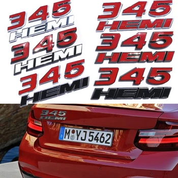 

For Hemi 345 Logo Metal Sticker Emblem Badges for Jeep Cherokee Compass Wrangler Dodge Charger Honda Toyota Audi A3 A4 Decals