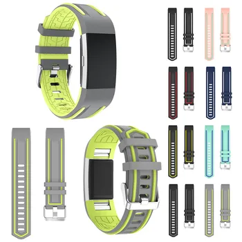 

Wristband Replacement WaterProof Watch Strap New Fashion Sports Silicone Bracelet Strap Band For Fitbit Charge 2 Wrist-L802