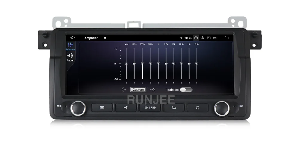 RUNJEE ips DSP Android 9 gps Авторадио Стерео система для BMW/E46/M3/Rover/3 серии мультимедийный плеер FM радио