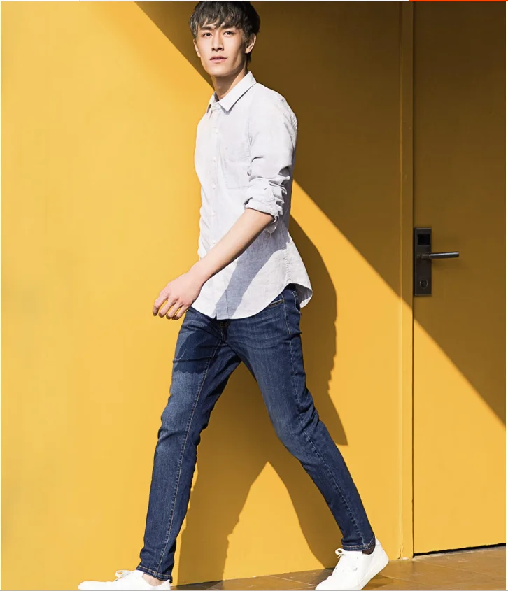 Xiaomi 90 points удобные тонкие джинсы Высокая эластичность мягкая кожа моющаяся износостойкая одежда прямые брюки длинные брюки