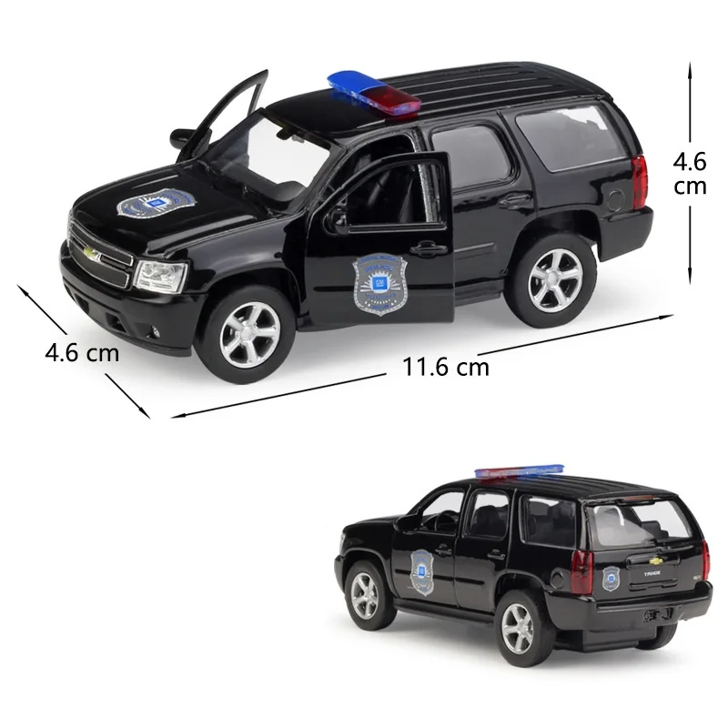 Welly 1:36 литая модель 2008 Tahoe полицейский внедорожник высокий симулятор автомобиля