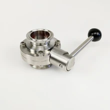 SS304 нержавеющая сталь санитарный трехзажимной клапан-бабочка Homebrew 3/" 1" 1," 2"