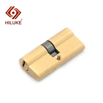 

HILUKE 60mm brass alloy door lock cylinder three keys household double open lock core high quality GN60.3C