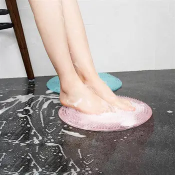 

Rubber Footbath Massage Cushion Exfoliating Bathroom Pad Anti-slip Rug Back Scrubbing Massage Tool for Bathroom Men Women Blue