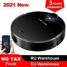 Liectroux ZK901 Lidar aspirador de pó robô, mapeamento e navegação a laser, sucção 4000Pa, controle de aplicativos de voz e WiFi, zonas proibidas, limpeza retomável de ponto de interrupção, esfregão úmido e desinfecção