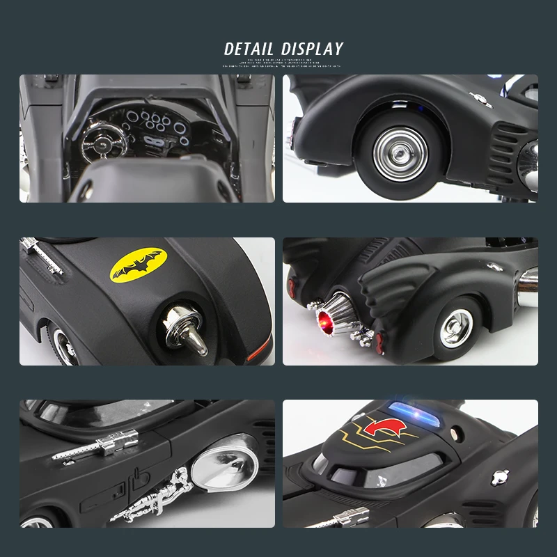 バットモービル ゴッサムシティ ミニチュア Amazon.com: Jada 253215010 Batmobile Car Metal, Black