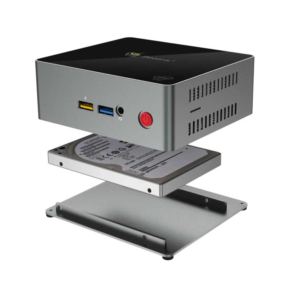 Beelink J34 win 10 Мини ПК intel J3455 2 3 ГГц 8 ГБ DDR3 128 Гб SSD windows компьютер linux NUC ubuntu настольные