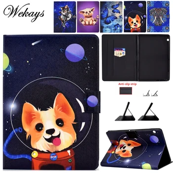 

Wekays MediaPad T5 Case Cartoon Dog Leather Fundas Case For Coque Huawei MediaPad T5 10 AGS2-W09/L09/L03 10.1 inch Cover Cases