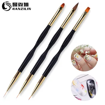 

Manicure Implement Double-Headed Painted Bracing Wire Pen Varved Bracing Wire Line Drawing Pen Gold Pen Copper Tube Pen