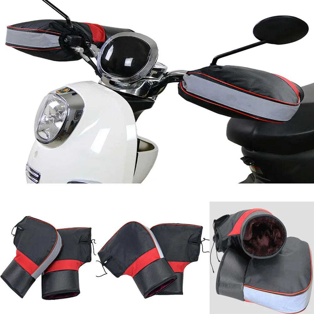 Motorcycle Scooter Thick Warm Handlebar Muff Grip Handle Bar Muff