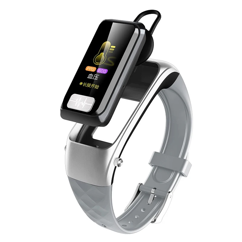 

H207 Multifunction Smart Wristband Heart Rate Blood Pressure Monitoring Music Control Smart Device Fitness Tracker AI ECG 5
