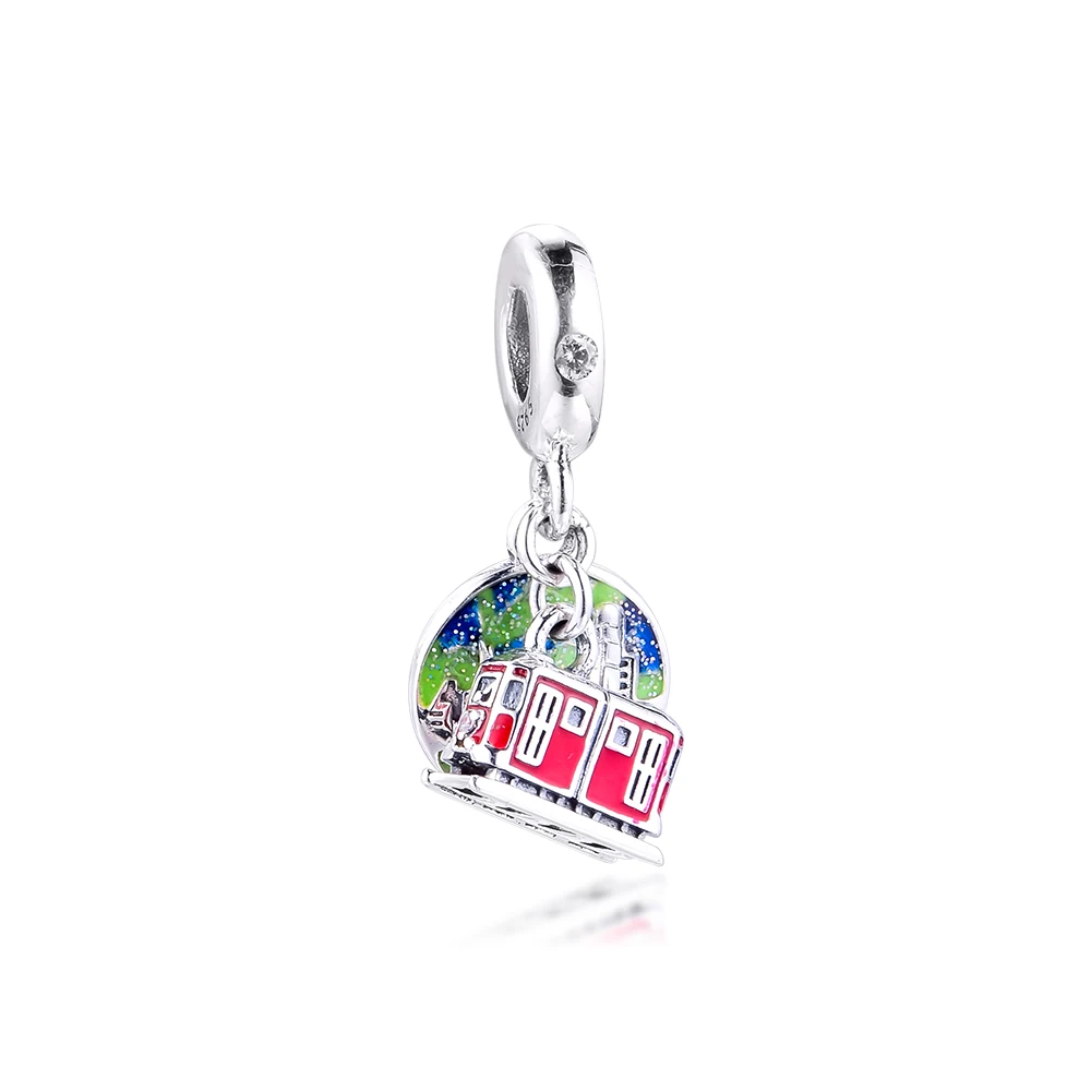

Hong Kong Peak Tram Dangle Charm Silver kralen voor sieraden maken Fits 925 Silver Original Charms Bracelets For Woman DIY