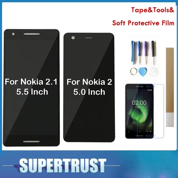 Cena Dla Nokia 2.1 2 (2018) TA 1080 TA 1084 TA 1092 TA 1093 Nokia 2 TA 1029 TA 1007 wyświetlacz LCD + ekran dotykowy Digitizer z zestawem