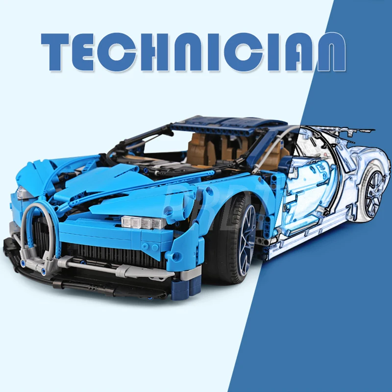 Блоки Decool Bugatti Chirons совместимые 20086 IegoSet Technic Voiture 42083 Строительные кирпичи развивающая игрушка подарок для ребенка