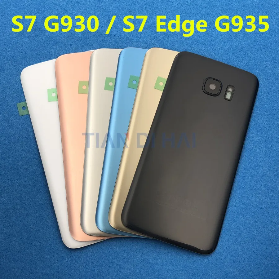 

S7 Back Glass For Samsung Galaxy S7 Edge s7 Back panel Battery Glass Cover G935 SM-G935F G930 Rear Door Housing Case Replacement