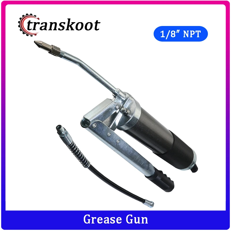Transkoot 4,500 Psi Heavy Duty Grease Gun Lever Type Berat Manual Hand
