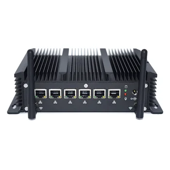 

HYSTOU Firewall PC 6 lAN Mini pc Celeron 3865U Core i5 7267U I3 7167U Windows 10 Pro Linux 2 COM Port Router PFsense computer