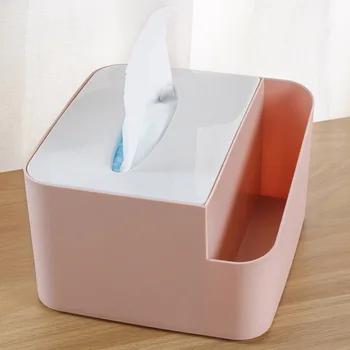 

1 pc Multifunction Tissue Box Desktop Creative Plastic Remote Control Sundries Container Holder Organizer