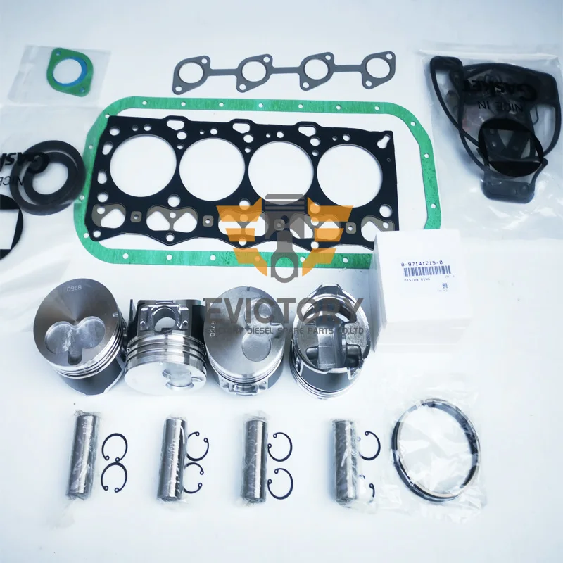 4LE1 cylinder block short block and engine rebuild kit for Hiatch Excavator EX55