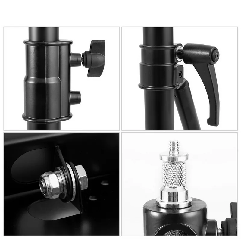 Selens Wall Mount Boom Arm with Triangle Base, Max Length 51inches/130cm for Photography Studio Video Strobe Flash, Ring Light