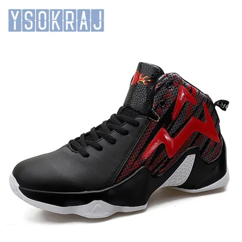 

High Top Boys Basketball Shoes Men's Cushioning Light Basketball Sneakers Men Zapatos Hombre Comfortable Outdoor Sports Shoes