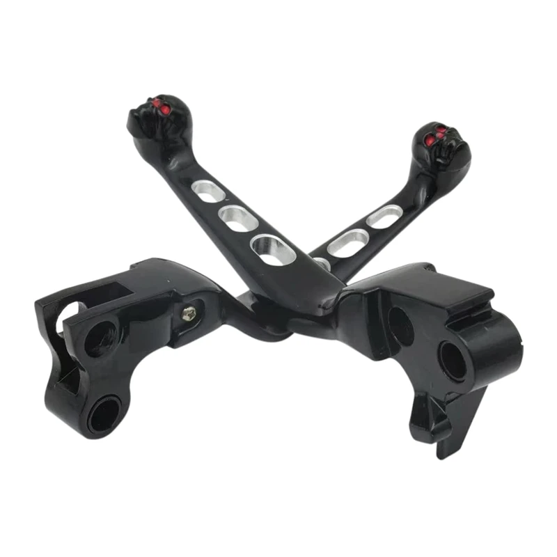 Motorcycle Clutch Brake Skull Levers For 1996-2010 FLSTF Fat-Boy |