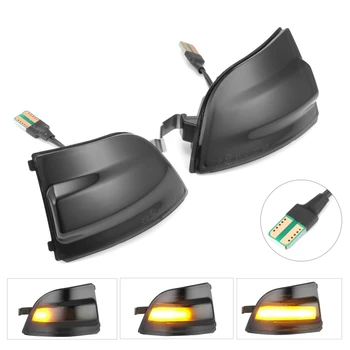 

For Ford Dynamic Turn Signal Light LED Side Wing Mirror Repeater Sequential Indicator Blinker Lamp for Focus MK2 2004-2008 C-MAX