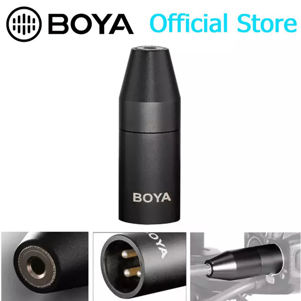 Мини-адаптер BOYA 35C-XLR PRO 3 5 мм (TRS) с гнездовым разъемом на 3-контактный разъем XLR