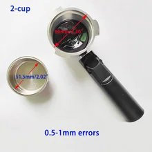 51mm Pressurized coffee Handle Portafilter with Filter Basket  for Professional Coffee Maker Accessory  parts