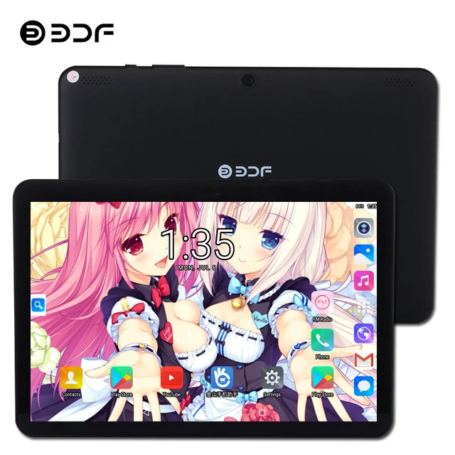 

BDF 10.1 Inch Android 7.0 Tablet Pc 1GB+32GB Tablet Dual Camera 1280*800 IPS Tablet 2.0MP+2.0MP Quad Core KIDS WiFi Tablets 10